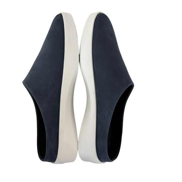 WOLF & SHEPHERD Cruise Mule Shoes Navy Suede Nubuck Slip On Unisex M8/W9.5/EU41 - Picture 5 of 11
